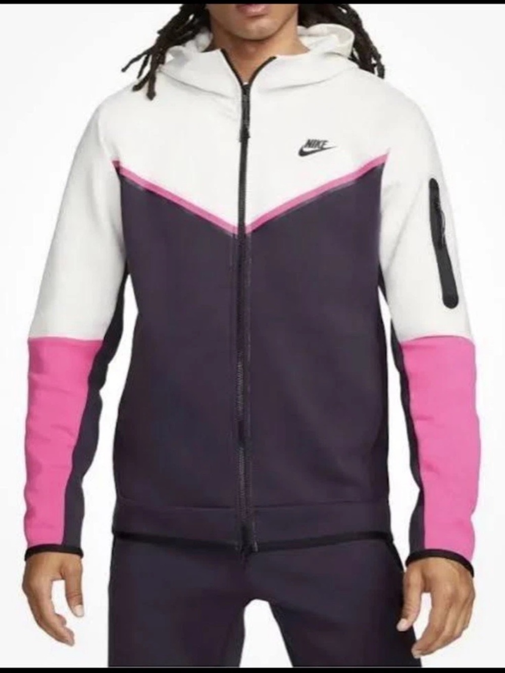 Nike Mens Tag - White with Green Accent